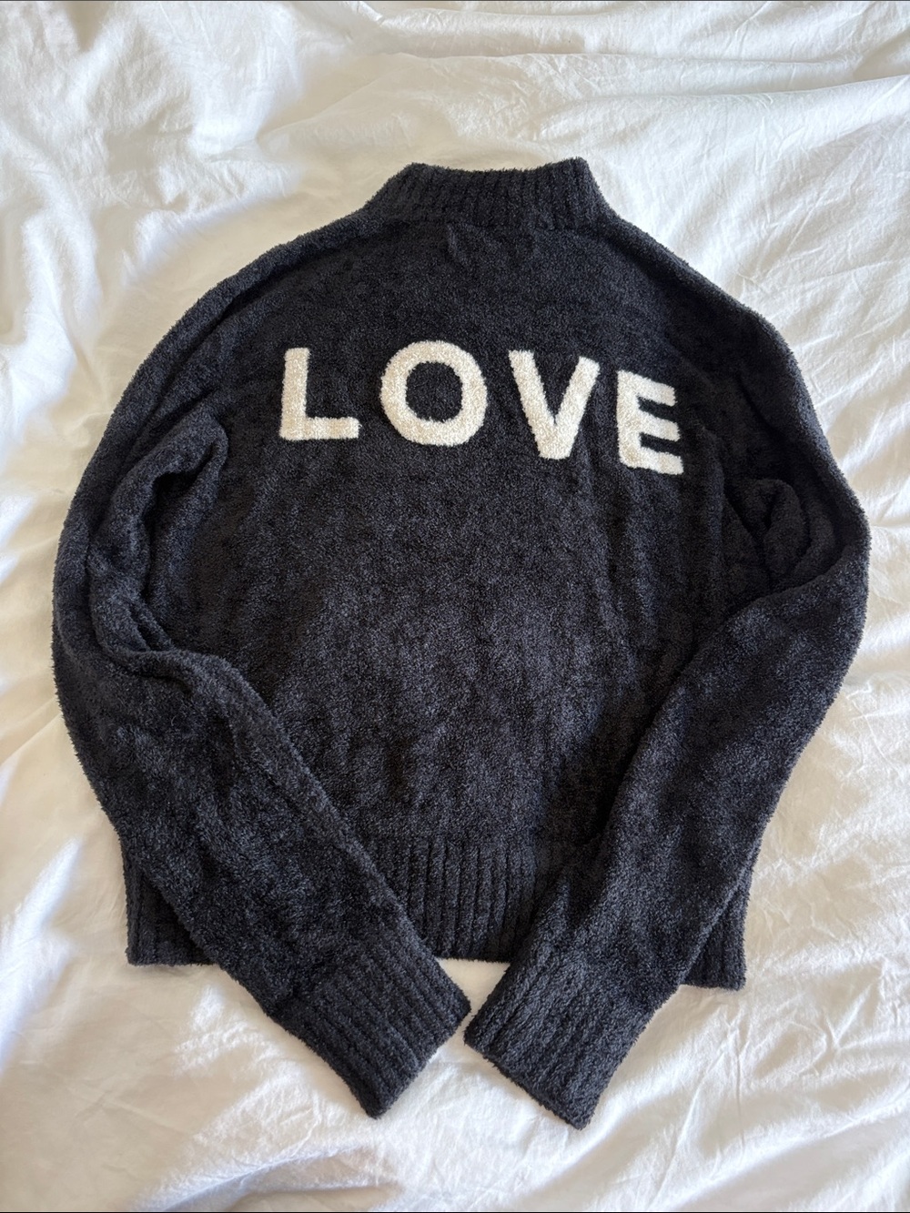 Spiritual Gangster Black Mock Neck Cozy Sweater